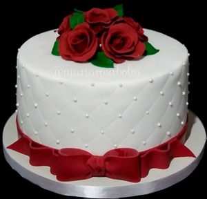 bolo de casamento simples 1 Andar