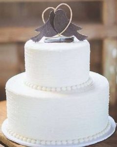 bolo de casamento simples 2 Andares