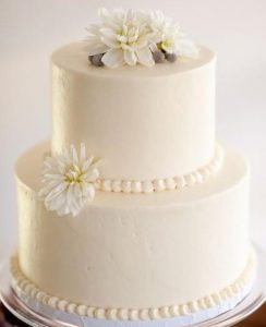 bolo de casamento simples 2 Andares