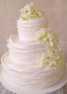 bolo de casamento simples 3 Andares