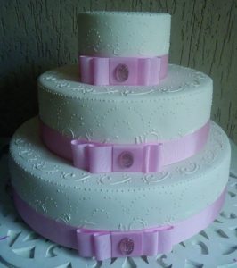 bolo de casamento simples 3 Andares