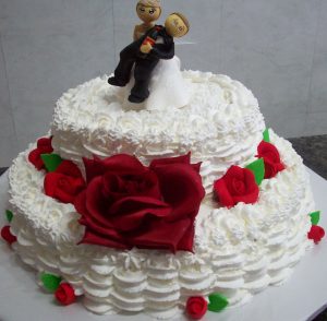 bolo de casamento chantilly