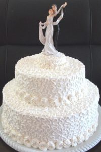 bolo de casamento chantilly