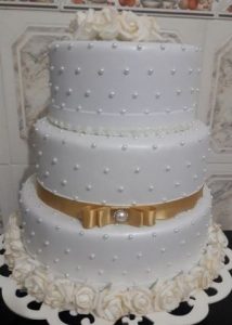 bolo de casamento fake