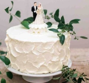 bolo de casamento simples