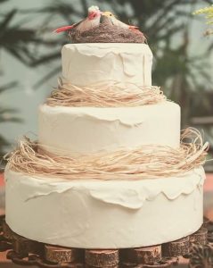 bolo de casamento rústico