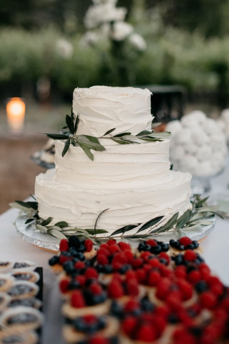 bolo de casamento rustico Simples