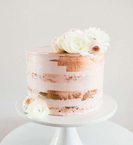 bolo de casamento rustico Simples