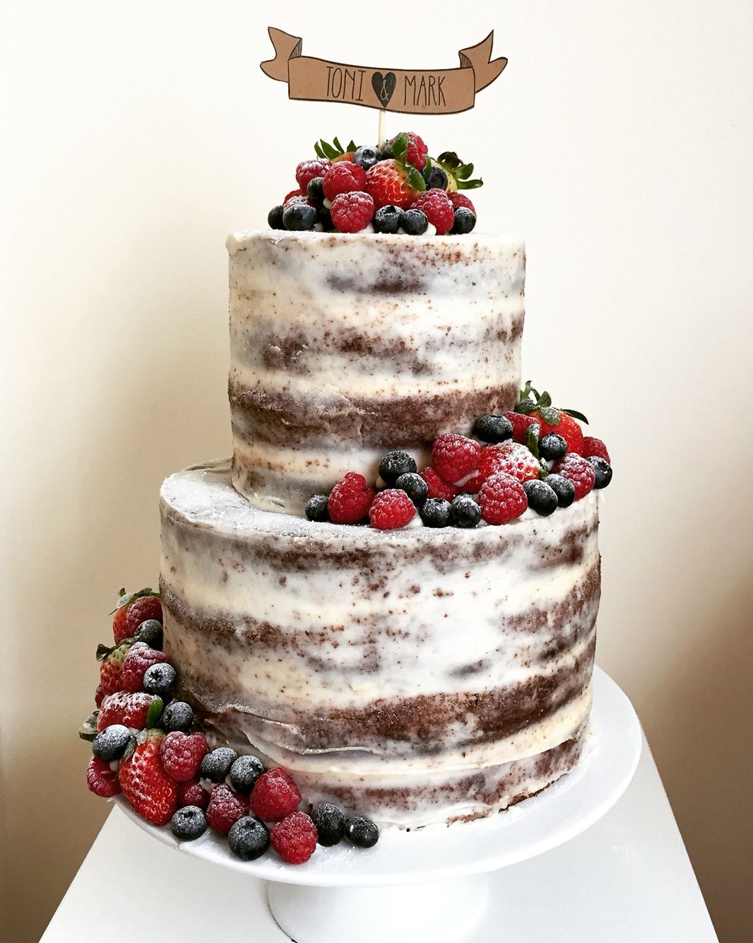 bolo de casamento rustico Topo
