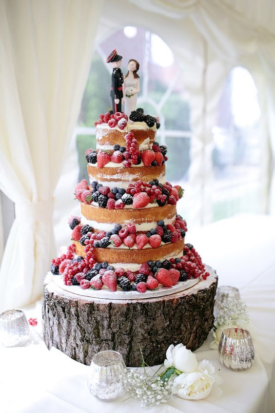 bolo de casamento rustico Topo