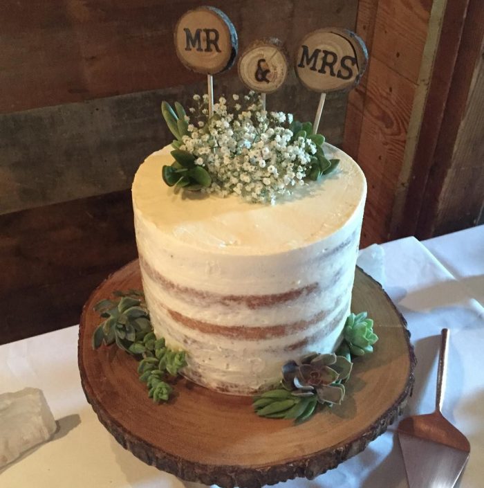 bolo de casamento rustico Topo