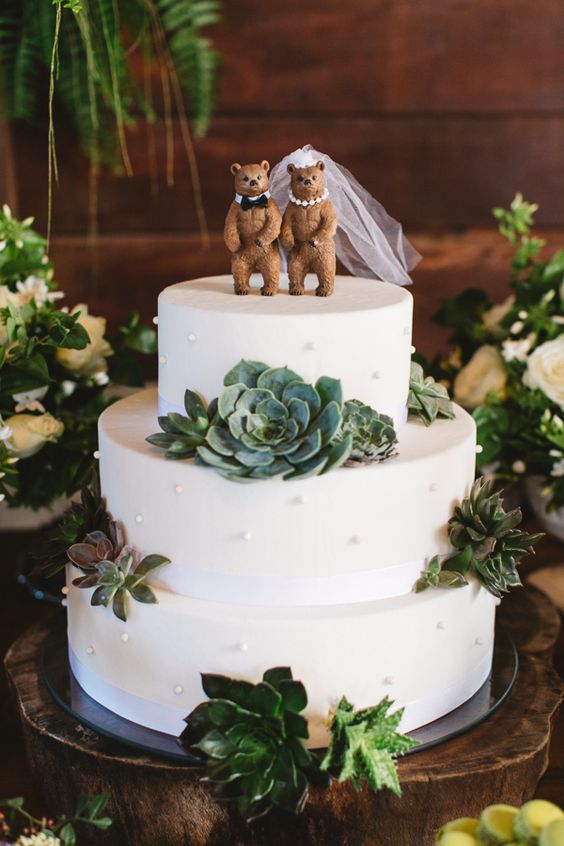 bolo de casamento rustico Topo