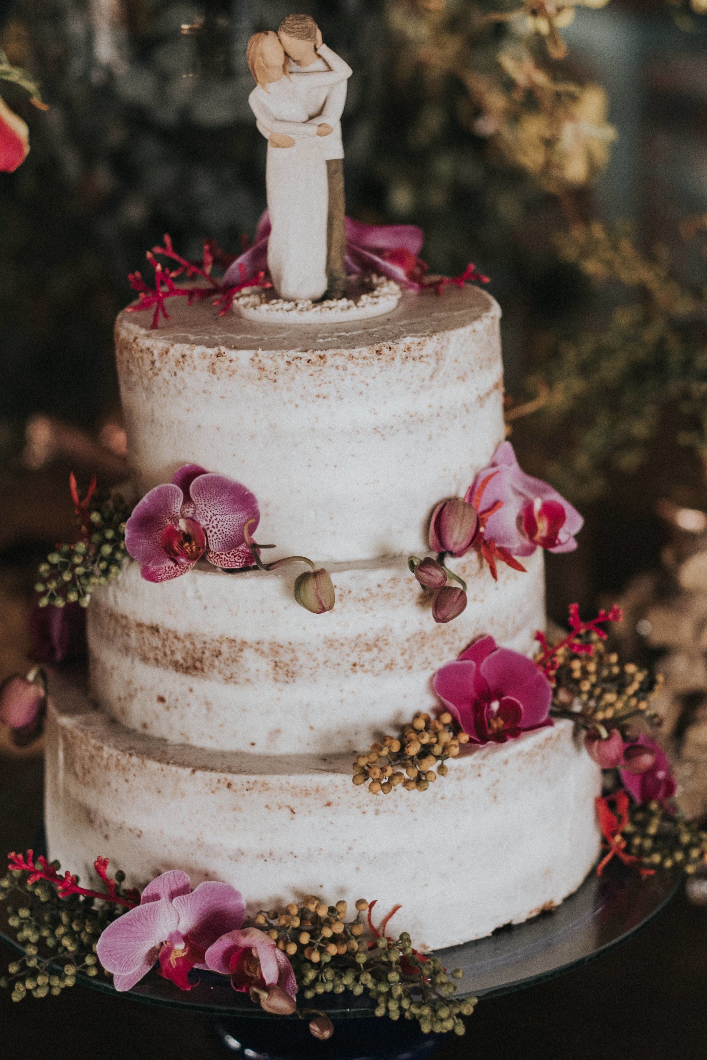 bolo de casamento rustico Topo