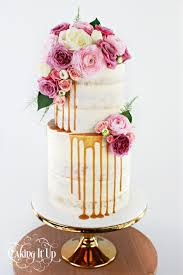 bolo de casamento rustico Com Flores