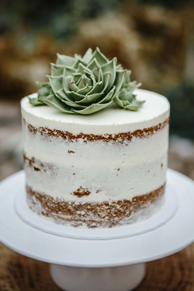 bolo de casamento rustico Com Flores