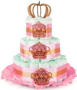 bolo de fraldas princesa