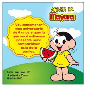 convite aniversário infantil Simples