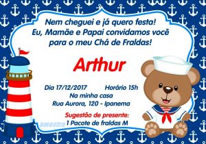 convite aniversário infantil Personalizado