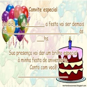 convite aniversário infantil Editável