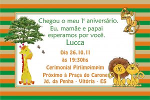 convite aniversário infantil Virtual