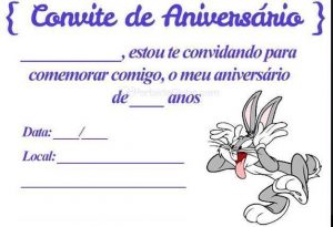 convite aniversário infantil Imprimir