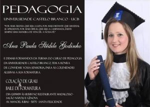 convite formatura Pedagogia