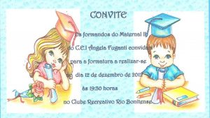 convite formatura Infantil