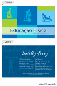 convite formatura Educação física