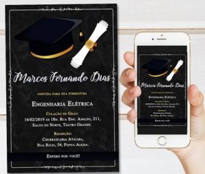 convite formatura Virtual