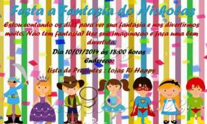 convite festa a fantasia Infantil