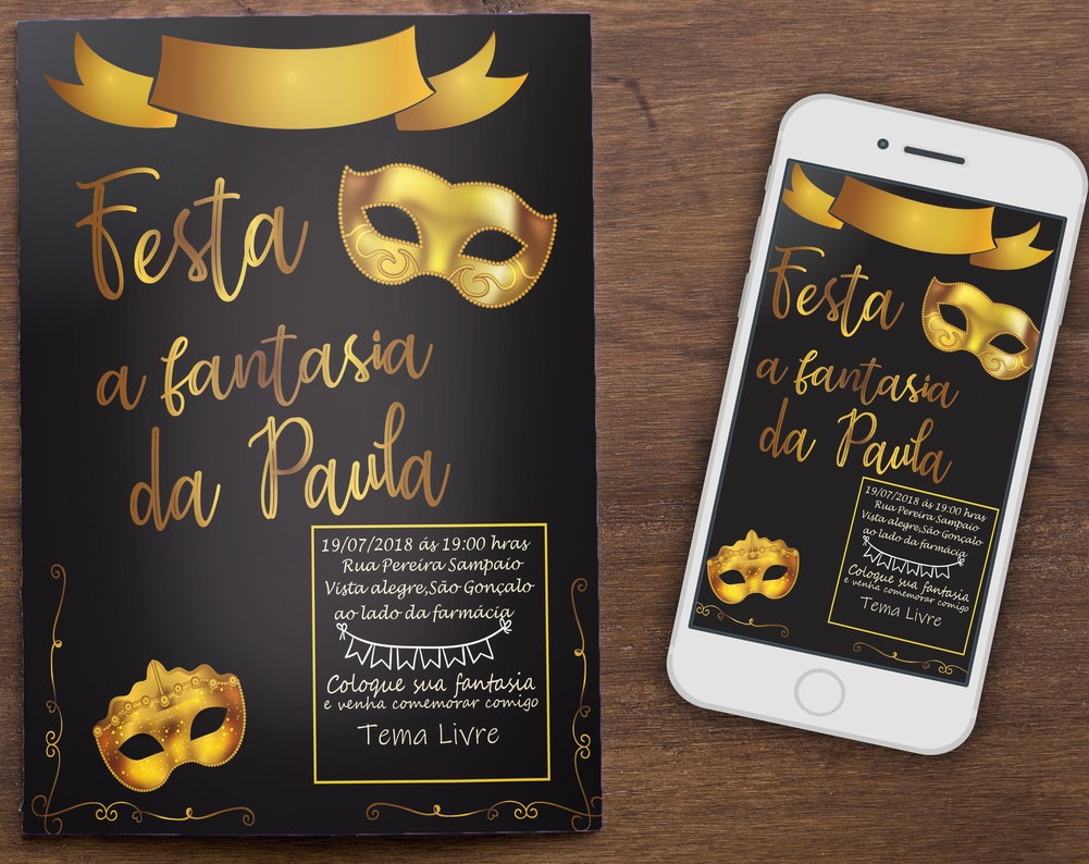 Convite Festa a Fantasia: 60 Modelos Inspiradores!