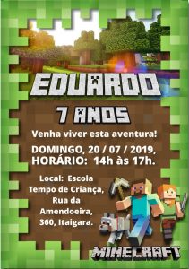 convite minecraft Virtual