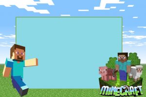 convite minecraft Para imprimir