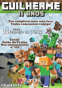 convite minecraft Virtual