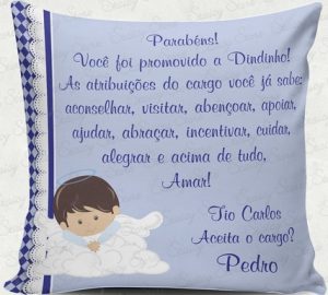 convite para padrinhos de batizado com mensagem