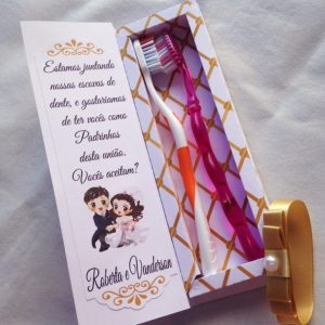 convite para padrinhos de casamento luxo