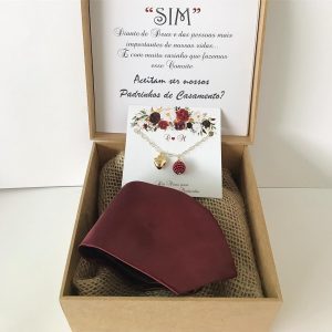convite para padrinhos de casamento com gravata