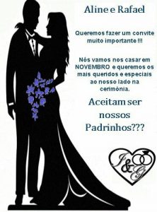 convite para padrinhos de casamento com gravata