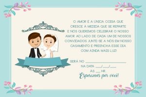 convite para padrinhos de casamento editável