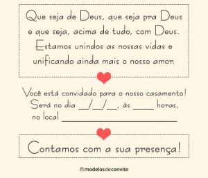 convite para padrinhos de casamento editável