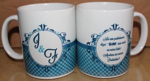 convite para padrinhos de casamento caneca