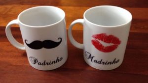 convite para padrinhos de casamento caneca