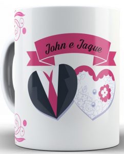 convite para padrinhos de casamento caneca