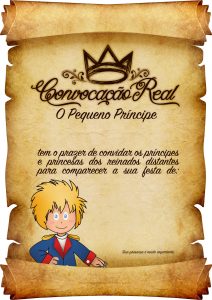 convite pequeno principe Imprimir