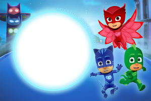 convite pjmasks Imprimir