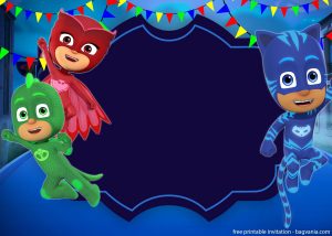 convite pjmasks Imprimir