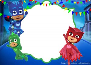 convite pjmasks Imprimir