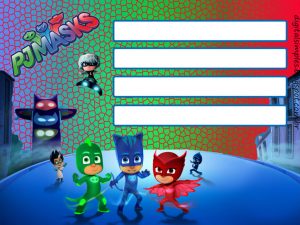 convite pjmasks Imprimir