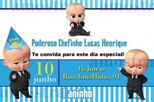 convite poderoso chefinho 1 Ano