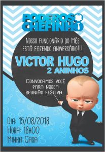 convite poderoso chefinho Simples